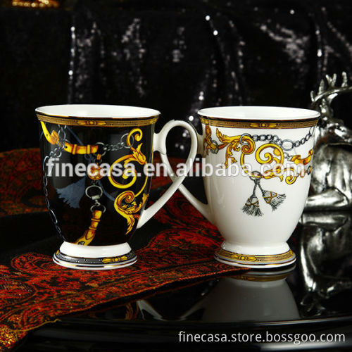 10OZ Luxury Thin Bone China Ceramic Coffee Mug